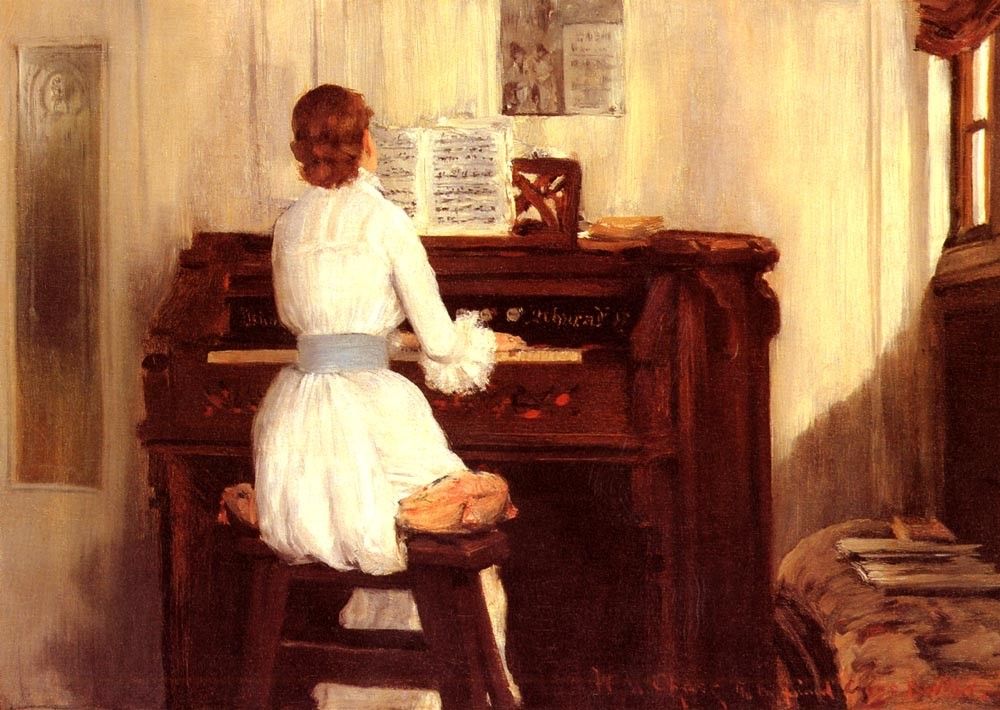 William Merritt Chase Mrs. Meigs at the Piano Organ